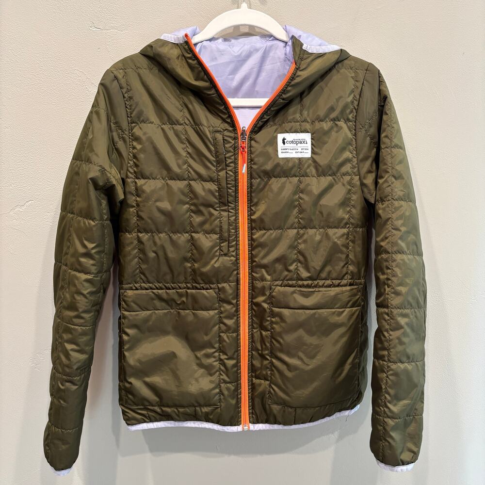 Cotopaxi Women’s Teca Cálido Hooded Reversible Jacket Olive Green - Size: XS - Picture 2 of 16